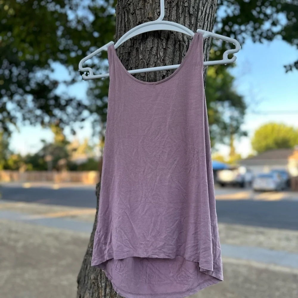 LC Lauren Conrad Mauve Embellished Tank Top - Picture 7 of 7